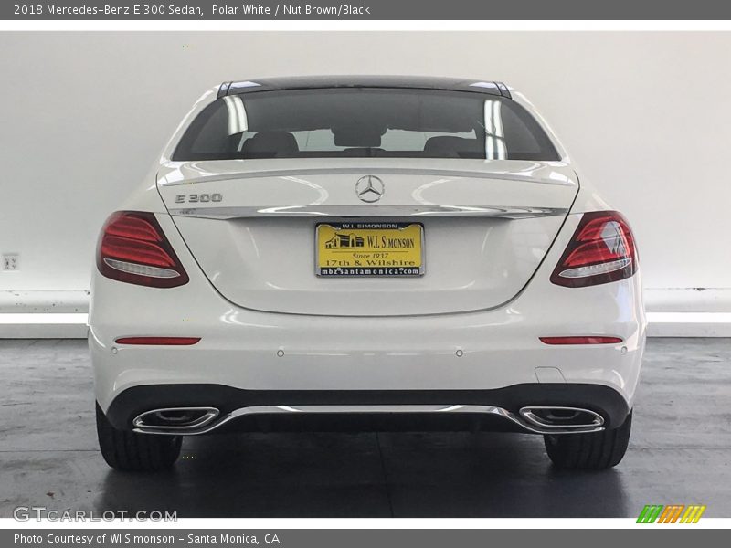 Polar White / Nut Brown/Black 2018 Mercedes-Benz E 300 Sedan