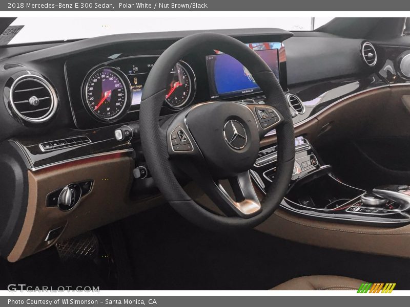 Polar White / Nut Brown/Black 2018 Mercedes-Benz E 300 Sedan