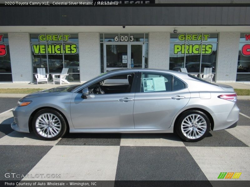 Celestial Silver Metallic / Macadamia 2020 Toyota Camry XLE