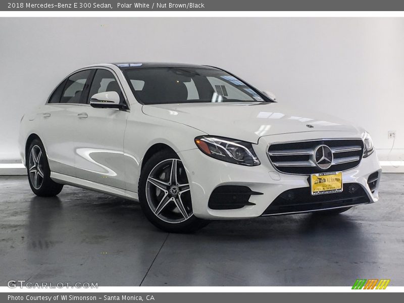 Polar White / Nut Brown/Black 2018 Mercedes-Benz E 300 Sedan