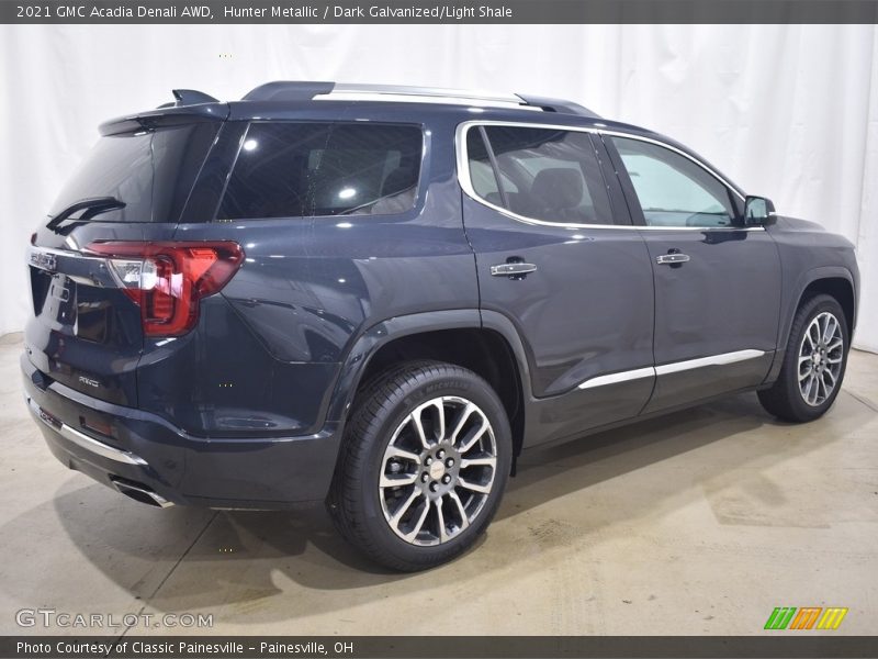 Hunter Metallic / Dark Galvanized/Light Shale 2021 GMC Acadia Denali AWD
