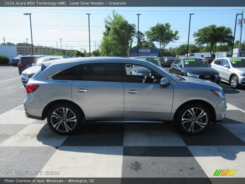 Lunar Silver Metallic / Graystone 2020 Acura MDX Technology AWD