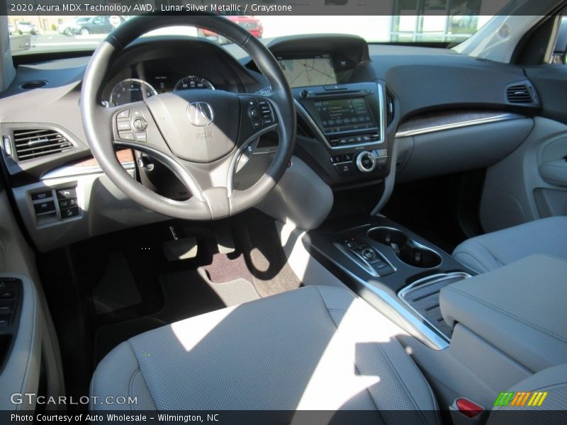 Lunar Silver Metallic / Graystone 2020 Acura MDX Technology AWD