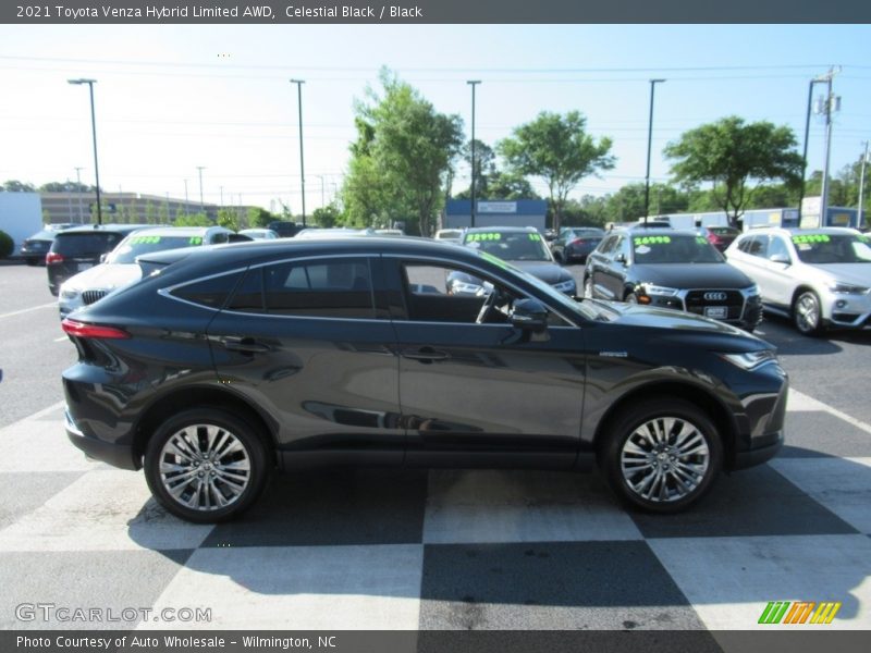 Celestial Black / Black 2021 Toyota Venza Hybrid Limited AWD