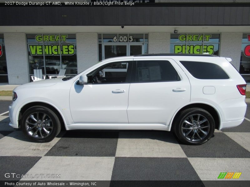 White Knuckle / Black/Light Frost Beige 2017 Dodge Durango GT AWD