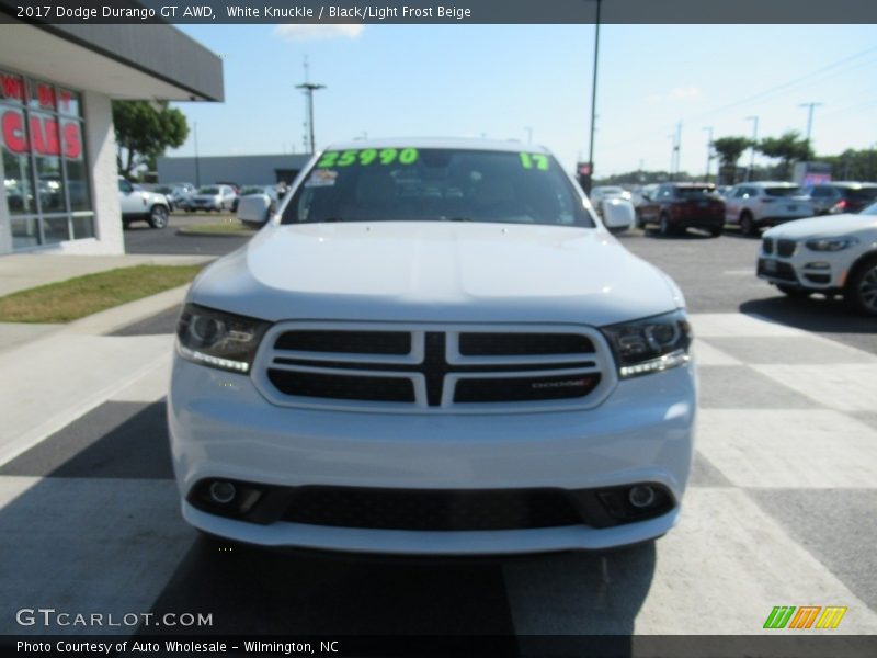 White Knuckle / Black/Light Frost Beige 2017 Dodge Durango GT AWD