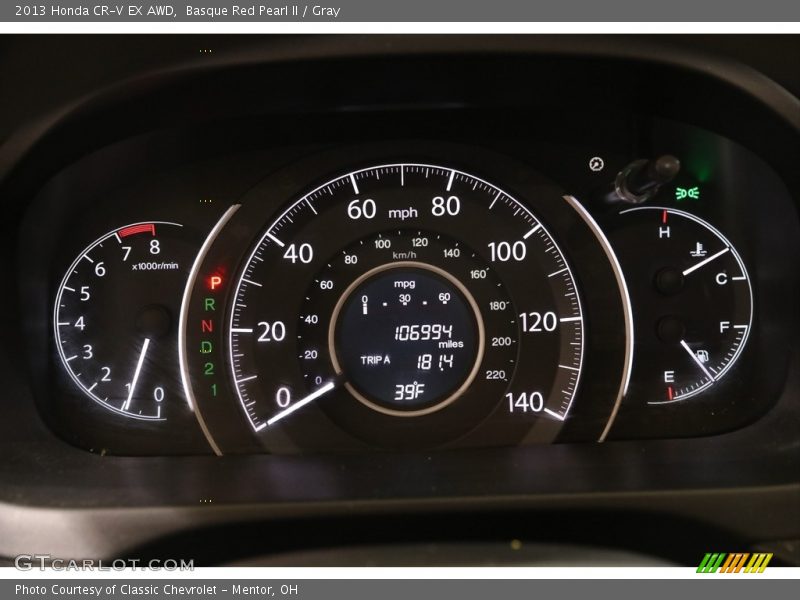 Basque Red Pearl II / Gray 2013 Honda CR-V EX AWD