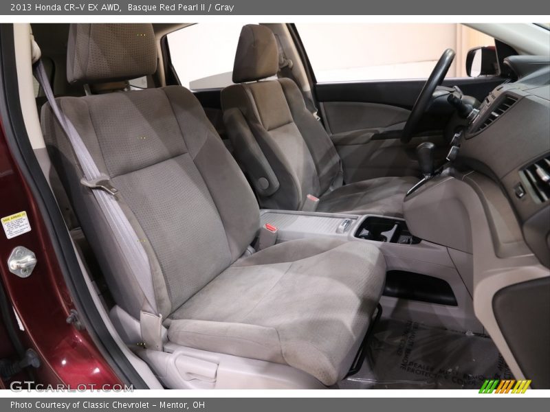 Basque Red Pearl II / Gray 2013 Honda CR-V EX AWD