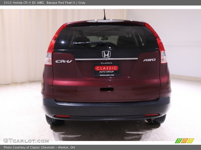 Basque Red Pearl II / Gray 2013 Honda CR-V EX AWD