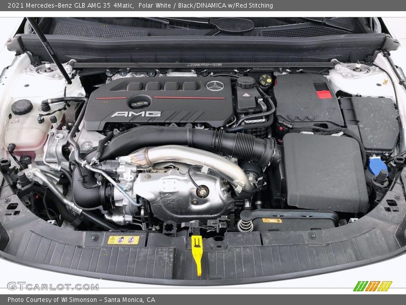 Polar White / Black/DINAMICA w/Red Stitching 2021 Mercedes-Benz GLB AMG 35 4Matic