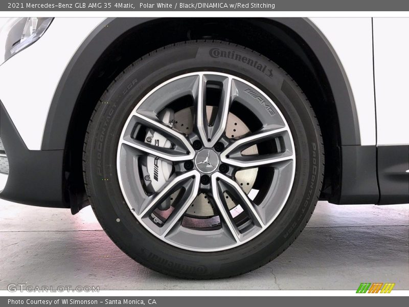 Polar White / Black/DINAMICA w/Red Stitching 2021 Mercedes-Benz GLB AMG 35 4Matic