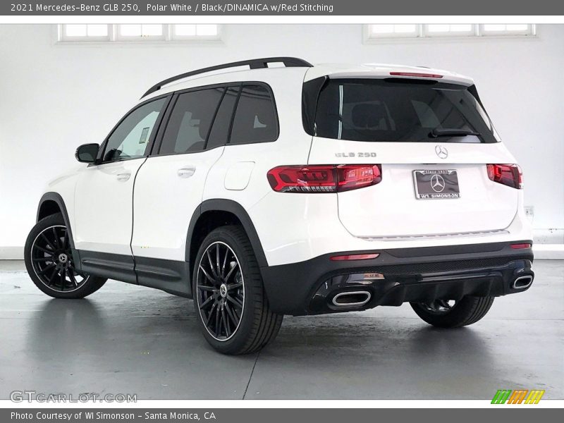 Polar White / Black/DINAMICA w/Red Stitching 2021 Mercedes-Benz GLB 250