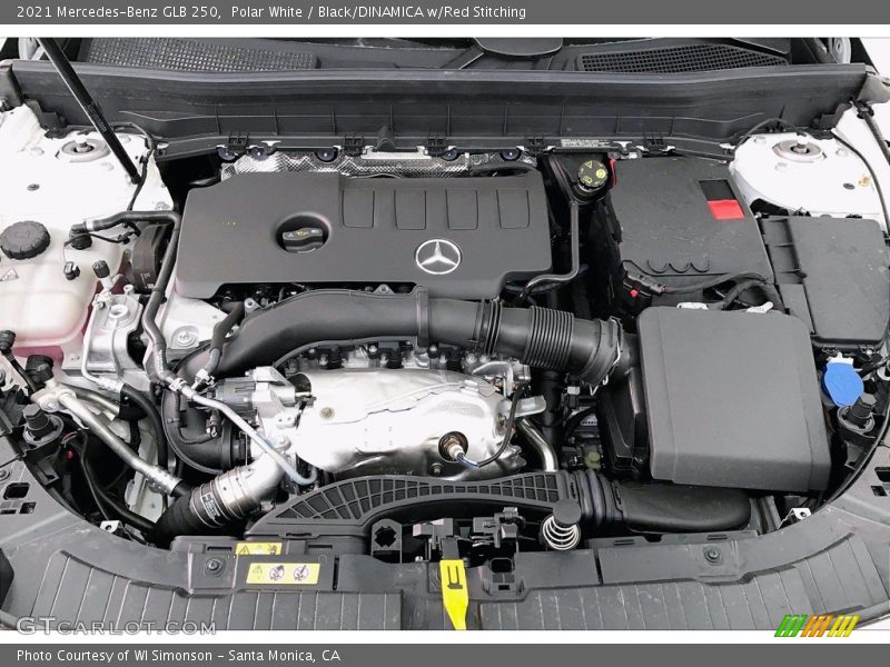 Polar White / Black/DINAMICA w/Red Stitching 2021 Mercedes-Benz GLB 250