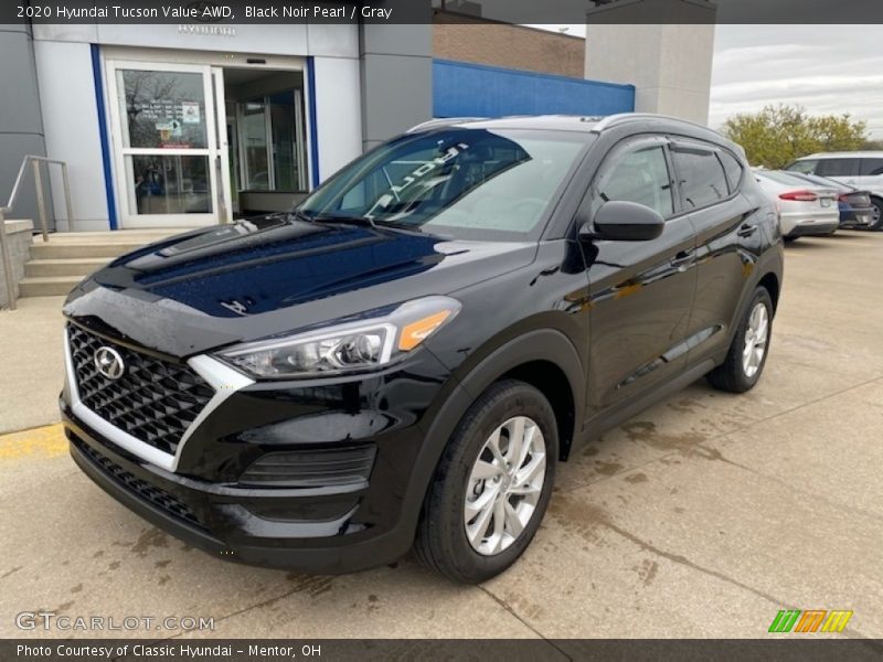 Black Noir Pearl / Gray 2020 Hyundai Tucson Value AWD