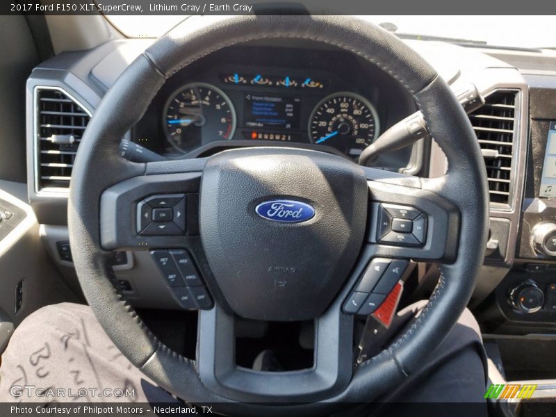 Lithium Gray / Earth Gray 2017 Ford F150 XLT SuperCrew