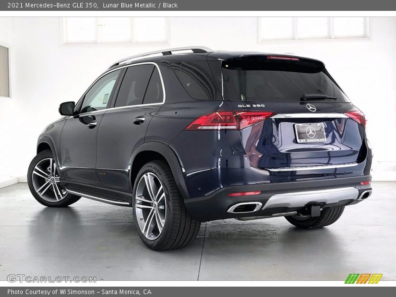 Lunar Blue Metallic / Black 2021 Mercedes-Benz GLE 350