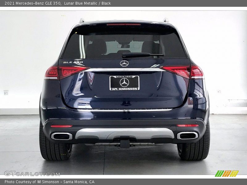 Lunar Blue Metallic / Black 2021 Mercedes-Benz GLE 350