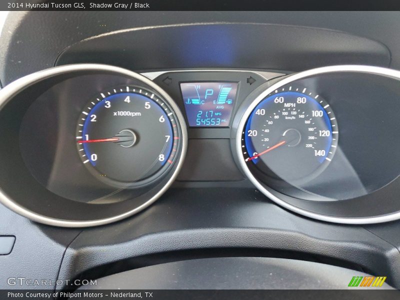 Shadow Gray / Black 2014 Hyundai Tucson GLS