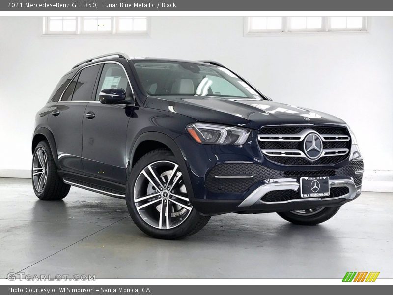 Lunar Blue Metallic / Black 2021 Mercedes-Benz GLE 350