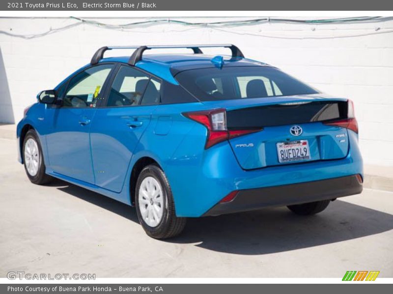 Electric Storm Blue / Black 2021 Toyota Prius L Eco