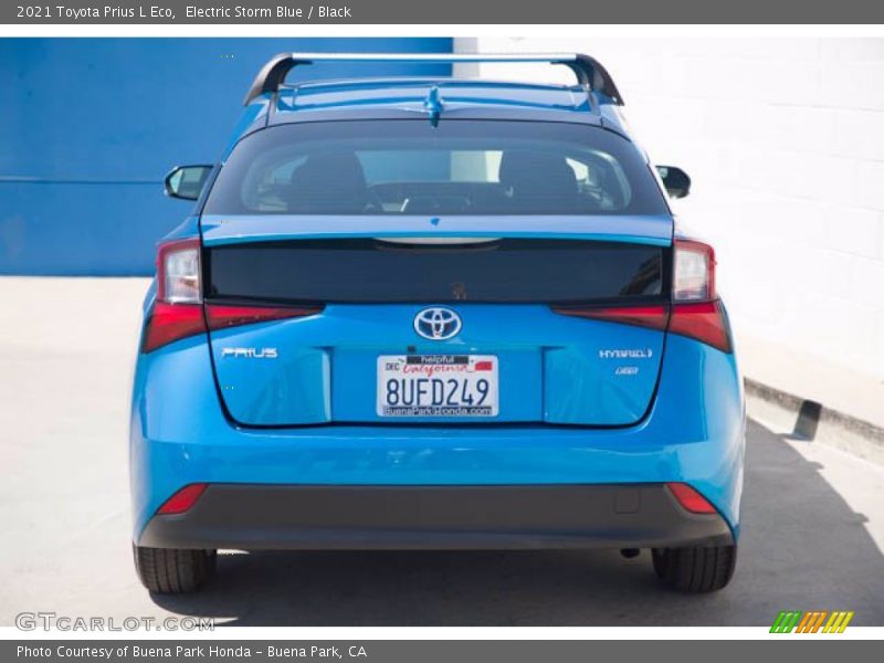 Electric Storm Blue / Black 2021 Toyota Prius L Eco
