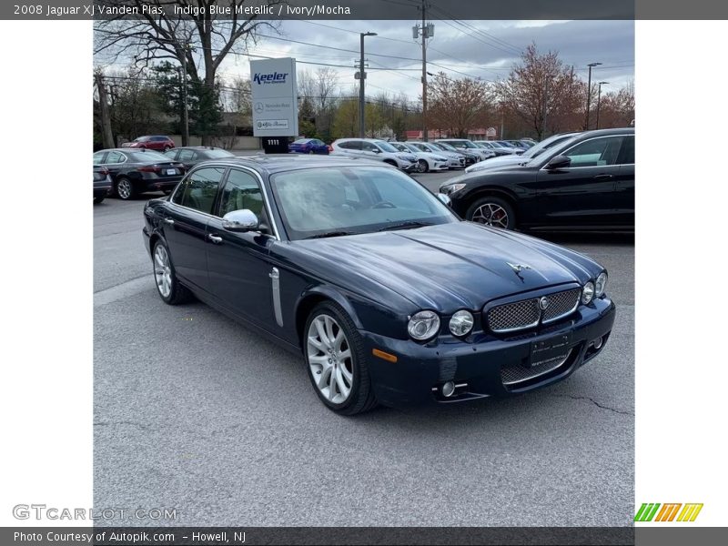 Indigo Blue Metallic / Ivory/Mocha 2008 Jaguar XJ Vanden Plas