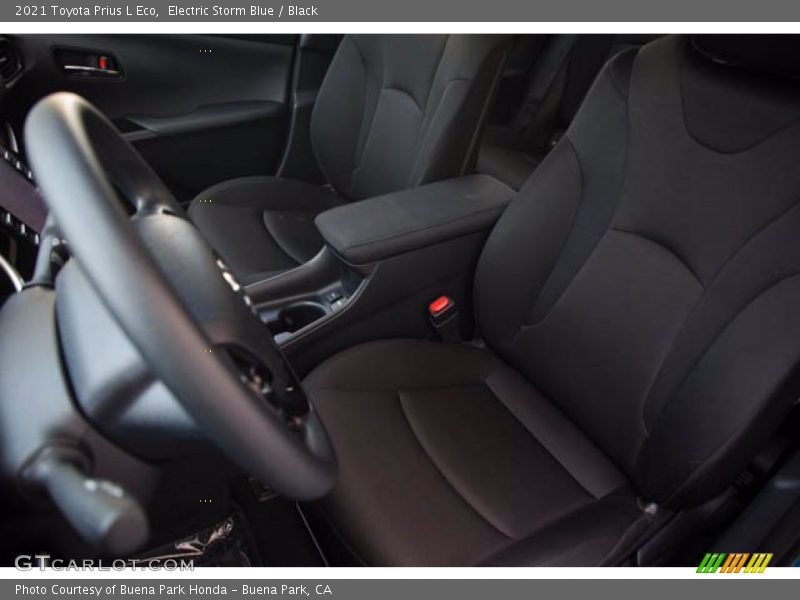Electric Storm Blue / Black 2021 Toyota Prius L Eco