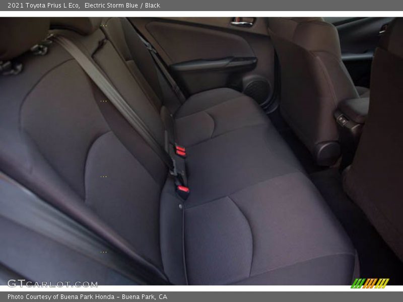 Electric Storm Blue / Black 2021 Toyota Prius L Eco