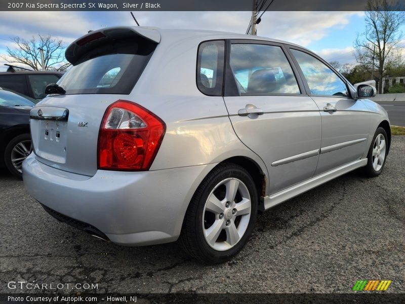 Silver / Black 2007 Kia Spectra Spectra5 SX Wagon