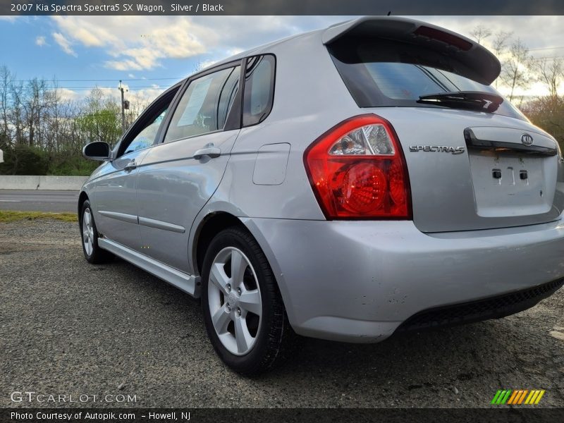 Silver / Black 2007 Kia Spectra Spectra5 SX Wagon