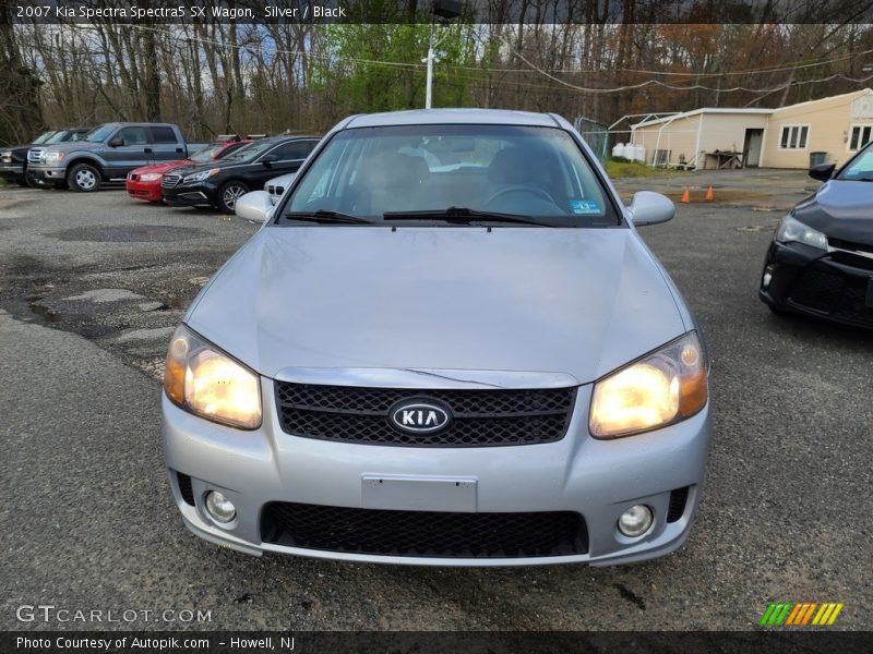 Silver / Black 2007 Kia Spectra Spectra5 SX Wagon