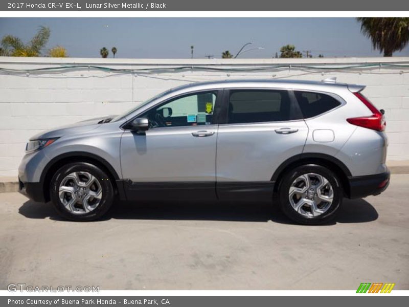 Lunar Silver Metallic / Black 2017 Honda CR-V EX-L