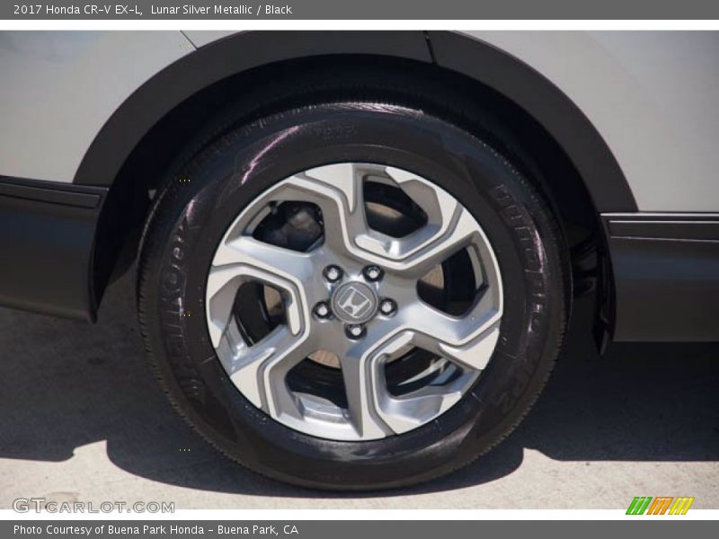 Lunar Silver Metallic / Black 2017 Honda CR-V EX-L
