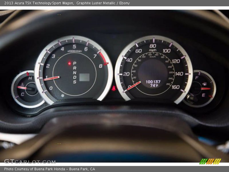 Graphite Luster Metallic / Ebony 2013 Acura TSX Technology Sport Wagon