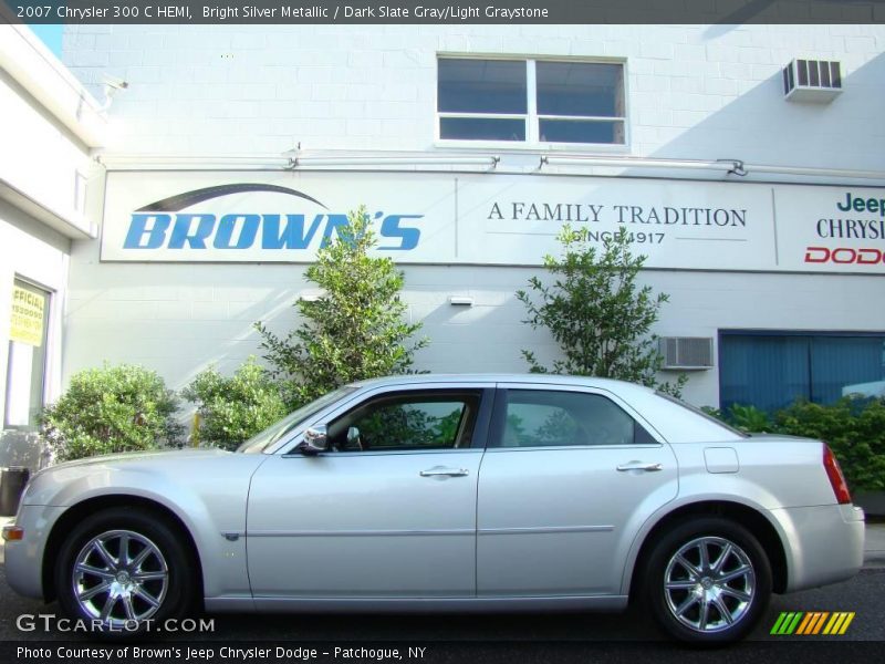 Bright Silver Metallic / Dark Slate Gray/Light Graystone 2007 Chrysler 300 C HEMI