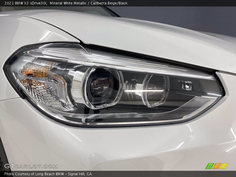 Mineral White Metallic / Canberra Beige/Black 2021 BMW X3 sDrive30i