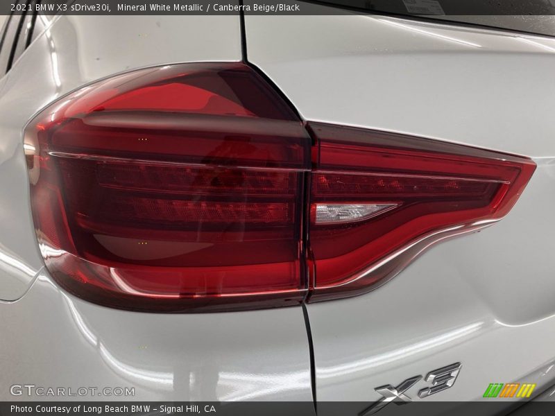 Mineral White Metallic / Canberra Beige/Black 2021 BMW X3 sDrive30i