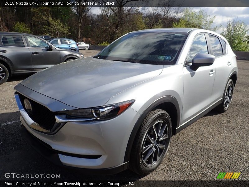 Sonic Silver Metallic / Black 2018 Mazda CX-5 Touring AWD