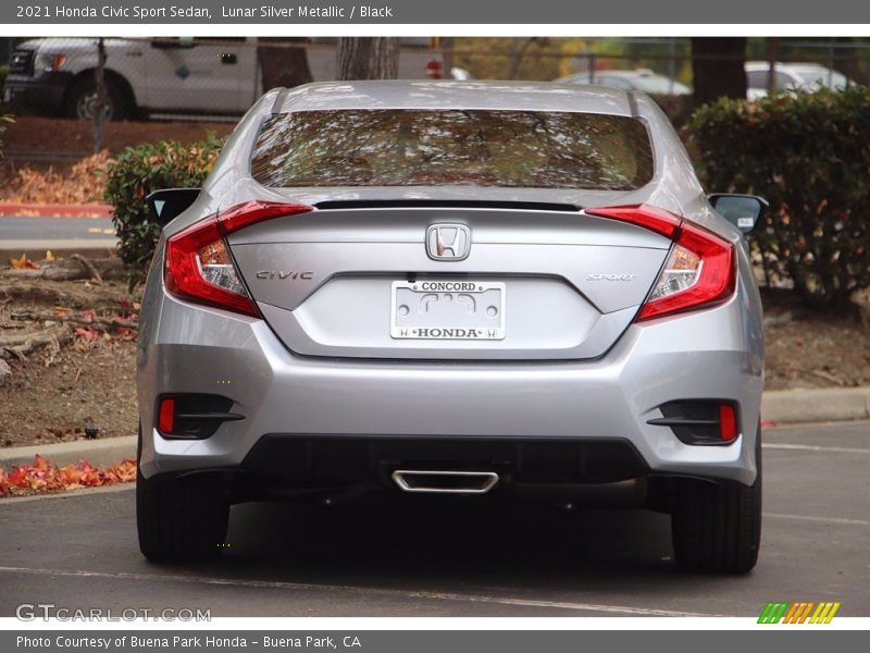 Lunar Silver Metallic / Black 2021 Honda Civic Sport Sedan