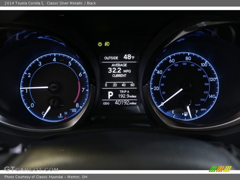 Classic Silver Metallic / Black 2014 Toyota Corolla S