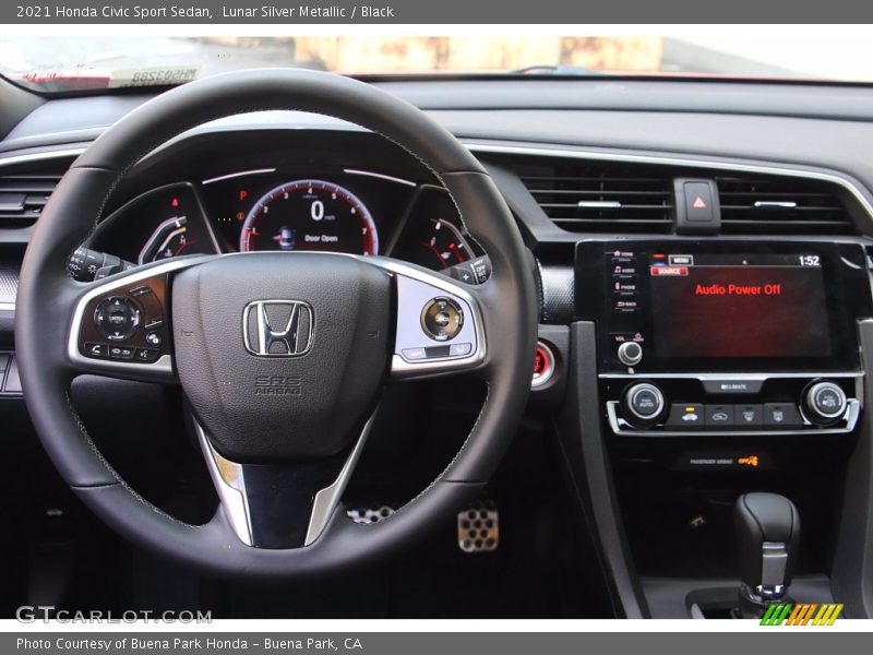 Lunar Silver Metallic / Black 2021 Honda Civic Sport Sedan