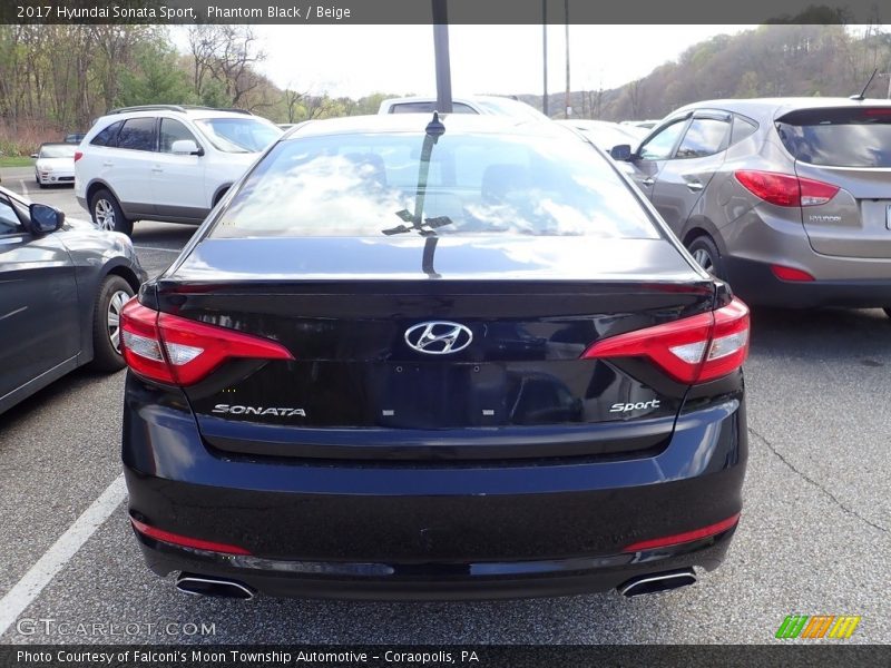 Phantom Black / Beige 2017 Hyundai Sonata Sport