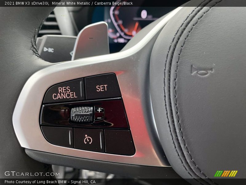 Mineral White Metallic / Canberra Beige/Black 2021 BMW X3 sDrive30i