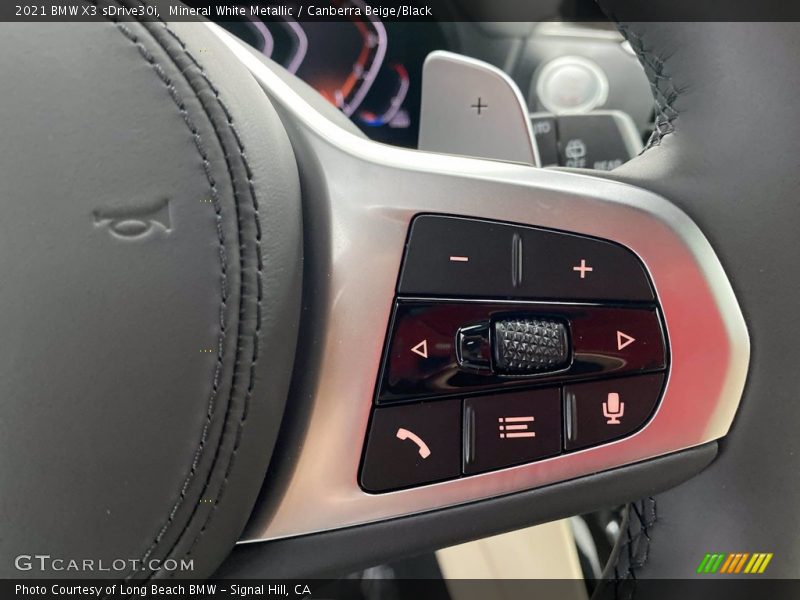 Mineral White Metallic / Canberra Beige/Black 2021 BMW X3 sDrive30i