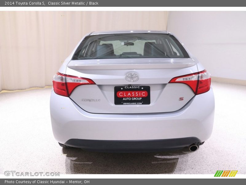 Classic Silver Metallic / Black 2014 Toyota Corolla S