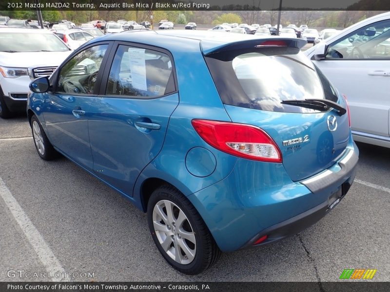 Aquatic Blue Mica / Black w/Red Piping 2012 Mazda MAZDA2 Touring