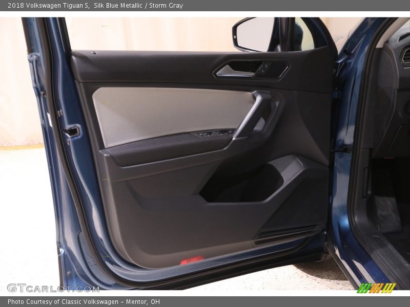Silk Blue Metallic / Storm Gray 2018 Volkswagen Tiguan S