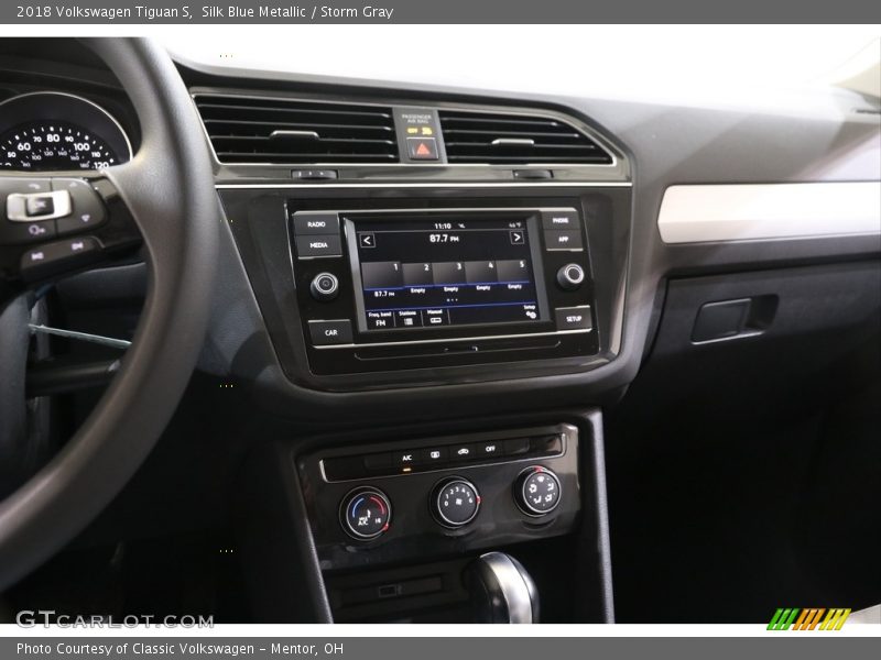 Silk Blue Metallic / Storm Gray 2018 Volkswagen Tiguan S