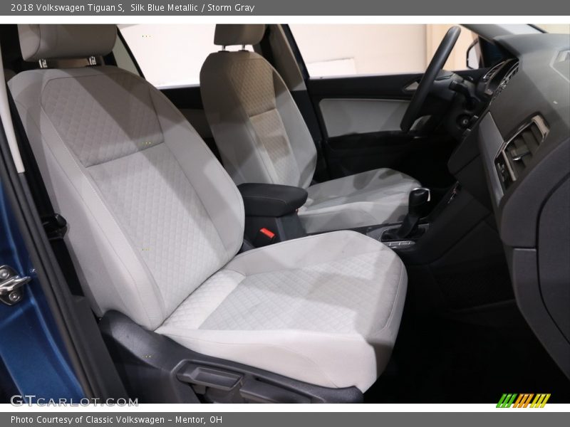 Silk Blue Metallic / Storm Gray 2018 Volkswagen Tiguan S