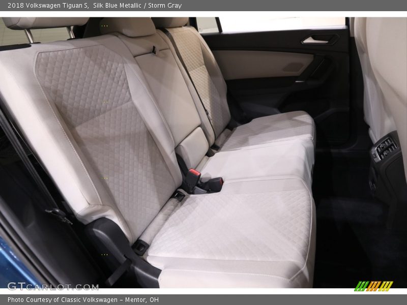 Silk Blue Metallic / Storm Gray 2018 Volkswagen Tiguan S
